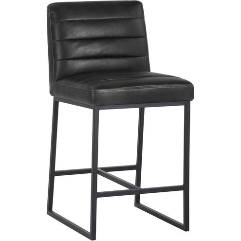 Spyros 37 inch Coal Black Counter Stool